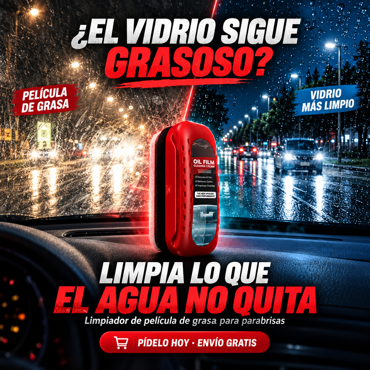Cepillo limpieza pelicula para Carro